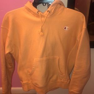 Orange champion hoodie